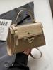 Bolso Retro Texturizado 2024 Nuevo Bolso de Mujer Moderno Moderno de Hombro Bajo el Brazo Bolso Cuadrado Pequeño Estilo Occidental Simple Bolso Bandolera