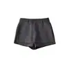 Pantalones Falda Vaquera con Abertura Estilo Chica Caliente Verano Nueva Moda Cintura Alta Corte Ajustado Falda Falsa de Dos Piezas Falda Corta