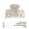 Pinza para el Cabello de Acetato de Letra de Tamaño Mediano de Gama Alta Estilo Coreano para Mujer, Pinza Elegante de Tiburón para Cola de Caballo Semirecogida, Nicho