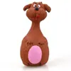 Juguete Interactivo para Perros, Juguete de Látex Seguro para Masticar Perros Masticadores Agresivos, Juguete con Sonido con Forma de Animal, Juguetes para Cachorros, Cepillo de Dientes para Perros