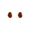 Pendientes Ámbar Maillard 2025 Nuevos Pendientes Retro Populares Lujo de Gama Alta Accesible Elegantes Pendientes de Otoño e Invierno