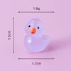 Mini Pato de Desenho Animado Luminoso Animal de Simulação Pato de Torcer Brinquedo Decorações DIY Acessórios Artesanato Enfeites