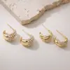 Aogu Venta Caliente Transfronteriza Moda Lujo Accesible Chapado en Cobre Oro de 18 Quilates Pendientes de Perla Diseño para Mujer Nicho Versátiles Pendientes Nuevos