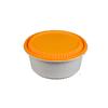 Tazón de sopa desechable para llevar con logotipo imprimible, redondo, para llevar, recipiente para microondas engrosado con tapa