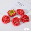 Nuevo Producto Flor de Hibisco Rosa Rocío Artificial Guirnalda DIY Tocado Pasador Material de Flor Decoración de Boda Pared Flor Cabeza Gota de Agua
