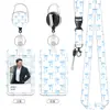 Portatarjetas de identificación rígido simple con clip trasero de metal, estampado de alta definición, portapase para empleados, portatarjeta de campus para estudiantes