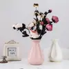 Jarrón de Plástico Estilo Nórdico para Decoración del Hogar, Jarrón de Flores Minimalista Duradero y Creativo para Sala de Estar