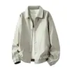 Chaqueta de cuero de estilo americano de moda 2026 para hombre, corte holgado, versátil, casual, elegante y con un toque de alta gama, adecuada para primavera y otoño