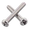 Tornillo de ranura triangular de cabeza redonda antirrobo de acero inoxidable 304, tornillo de cabeza plana antidesmontaje, tornillo de máquina interior triangular M3 al por mayor