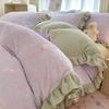 Juego de Cuatro Piezas de Cama de Terciopelo de Leche Cálido Engrosado de Invierno Funda de Edredón de Felpa de Dibujos Animados Ropa de Cama Cubierta de Cama Juego de Tres Piezas de Cama Sábanas