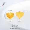 Accesorios de bricolaje de oro arena esmerilado con fuerte retención de color Ruyi Flor de seis pétalos Hebilla OT Hebilla de cierre Pulsera Collar Accesorios Mujeres