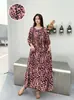 Vestido de Algodão Casual Europeu e Americano Transfronteiriço Plus Size Feminino de Caimento Solto para Férias na Praia de Verão, Adequado para Mulheres Plus Size e Grávidas