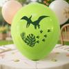 Amazon Transfronterizo Set Temático de Globos de Látex de Dinosaurio de 12 pulgadas Verde Selva Fiesta de Cumpleaños Globos Decorativos
