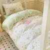 Juego de ropa de cama para dormitorio de estudiante universitario: juego de tres piezas de algodón puro, que incluye funda de edredón, sábana plana y sábana bajera, disponible en juegos de cuatro o seis piezas, listo para mudarse