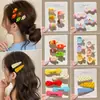 Pinza para el pelo dulce de lazo Dopamina, Pinza lateral linda y de alta gama, Pinza de pico de pato exquisita, Accesorio para el pelo colorido estilo coreano