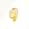 Anillo espiral de remolinos irregulares de acero inoxidable para mujer, anillo minimalista para dedo, joyería geométrica de moda, regalo de cumpleaños