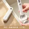 Cepillo de limpieza de tazas cuatro en uno, una herramienta versátil para limpiar tazas, termos y tapas de botellas, con una ranura en forma de U para limpiar áreas difíciles de alcanzar