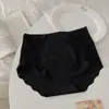 Calcinha Feminina de Seda Gelada Brilhante, Camadas de Alta Elasticidade, Sem Costura, Modeladora de Beleza, Renda Sexy, Cintura Média, Ajustada ao Corpo 10A