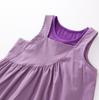 Artículo en Liquidación: Vestido Morado de Tirantes sin Mangas para Niña Verano 2025 Diseño Estilo Coreano Conjunto de Dos Piezas
