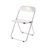 Silla transparente de plástico simple con respaldo de cristal, taburete Cyber Celebrity, silla de maquillaje, silla de comedor plegable nórdica de acrílico.