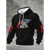 Sudadera con capucha para hombre de venta caliente transfronteriza 2026 con estampado 3D de cuadros pequeños Sudadera deportiva tipo jersey Hecha a medida