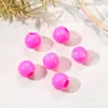 Contas Redondas de Cor Sólida com Furo Grande Cor de Primavera 10mm Contas de Acrílico Material para Miçangas DIY Artesanal Infantil Abertura 4.0mm