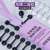 Etiqueta de seguridad de dos piezas con broche de presión para venta al por mayor del fabricante, pulsera de hospital anti-robo, unidad fija de dos piezas