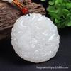 Jade Afegão Jade Branco Dragão e Fênix Pingente Chengxiang Fivela Ping An Wufu Marca de Jade Pingente de Colar Vendido Presente Atacado