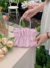 Bolso de Hombro con Pedrería para Mujer 2026 Verano Nuevo Estilo Elegante para Dama Bolso Cruzado de Cadena Nube Plisada