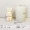 Novos Produtos Transfronteiriços Quatro Velas de Aromaterapia de Coelho Fofo Molde de Silicone para Assar Bolo Expansão de Incenso Molde de Gesso para Ornamento