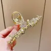 Accesorios para el Cabello de Mariposa 2023 Nuevo Estilo Pasador para el Cabello de Mujer Pinza de Agarre de Verano Pinza de Tiburón para la Parte Trasera de la Cabeza Tocado con Sentido Avanzado Pinza Elegante para el Cabello