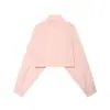 2026 Verano Nuevo Moda Callejera Casual Holgada con Cuello Alto Chaqueta Corta para Mujer w06 61734
