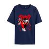 Leyenda de estilo espada Berserk, talla europea, comercio exterior, impresión transfronteriza, popular, talla grande, delgada, pareja, estudiante, cuello redondo, manga corta
