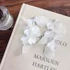 Pendientes de Borla de Pétalos de Hada Super Perla para Mujer, Atmósfera Marina, Pendientes Pequeños, Dulces Elegantes, Pendientes Estilo Vacaciones