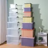 Caixa de Armazenamento Caixa de Armazenamento Doméstico Sala de Estar Desordem Caixa de Armazenamento de Brinquedos Tamanho Grande Lanches Roupas Caixa Organizadora de Plástico Atacado