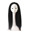 Peluca de diadema de seda de hielo Moda africana Cabello largo liso Yaki Peluca de diadema Estilo natural Peluca BJD
