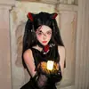 Diadema Corona Negra con Velo Gótico de Halloween para Mujer, Diadema Elegante de Rosa de Alta Gama, Vestido de Fiesta Festivo