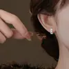 Selección de Arte Nuevos Pendientes de Encaje Hueco Mate, Lujo Ligero Únicos Coreanos Dongdaemun Flor Cepillada Pendientes de Circonita
