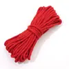 Corda de Poliéster-Algodão Monocromática 4mm Corda Trançada Artesanato DIY para Joias Pingente de Corda de Algodão Artesanato de Tecelagem Chaveiro 48 Cores