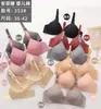 Sujetador Jacquard Nuevo Push-Up Transfronterizo para Mujer, Copa Moldeada Fina, Ropa Interior para Mujeres de Mediana Edad y Mayores, Talla Grande, Sujetador Listo para Usar sin Aros