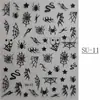 Nuevos adhesivos para uñas Wansheng 2023 populares europeos y americanos Wansheng telaraña bruja gatito negro adhesivos para uñas uñas