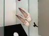 Zapatos de Ballet Aumentadores de Altura para Mujer 2026 Nuevo Estilo Hada Suave Lazo Punta Cuadrada Zapatos Individuales Poco Profundos Brisa Nocturna