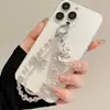 Nuevo Colgante de Gato de Dibujos Animados Lindo de Xiaohongshu con Cuentas para Teléfono Móvil Colgante de Cristal Dulce de Nicho Perla