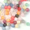Cuentas Redondas de Agujero Grande Chapadas en Oro Cuentas Sueltas Pulsera DIY Accesorios para Coletas Cubo de Cuentas Accesorios para Joyería Venta al por Mayor