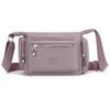 Bolsa de Cintura Casual Feminina 2025 Primavera Nova Bolsa Transversal de Nylon Moda Versátil Bolsa Transversal Ciclismo Leve
