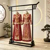 Nuevo Colgador de Ropa Estilo Chino Xiuhe, Soporte de Exhibición Hanfu Estilo Antiguo de Hierro, Accesorios de Exhibición Qipao, Estante Especializado, Zen