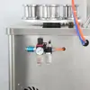 Máquina taponadora automática semi-automática de vacío con tapa de tornillo de 4 cabezales, equipo de sellado al vacío para botellas de vidrio, latas de salsa, nido de pájaro