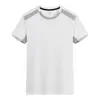Camiseta de Algodón Amoniaco Seda Transpirable Absorbente de Sudor de Secado Rápido 200g Moderna Cuello Redondo Camisa Cultural Estampada con Logo Ropa de Trabajo de Verano para Hombre