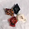 Pinza de Pato Moda Francesa Estampado de Leopardo Tierra Plana Rombos Pinza para el Cabello Pinza para el Cabello de Mujer Transfronteriza Trasera Pinza para el Cabello de Agarre Fuerte