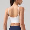 Sujetador de Yoga con Sensación de Segunda Piel para Mujer con Espalda de Cuello U Amplio, Sujetador Deportivo Lycra de Secado Rápido que Absorbe la Humedad con Hermoso Diseño de Espalda